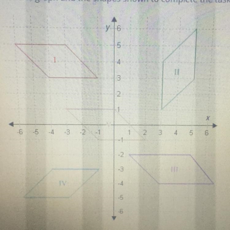 Part A Is there a transformation that maps shape l onto shape ll?explain your answer-example-1