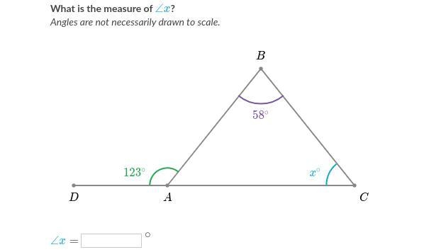 !!!HELP ME HELP PLSSSSSSS!!!!!!!!!! What is the measure of angle x?-example-1