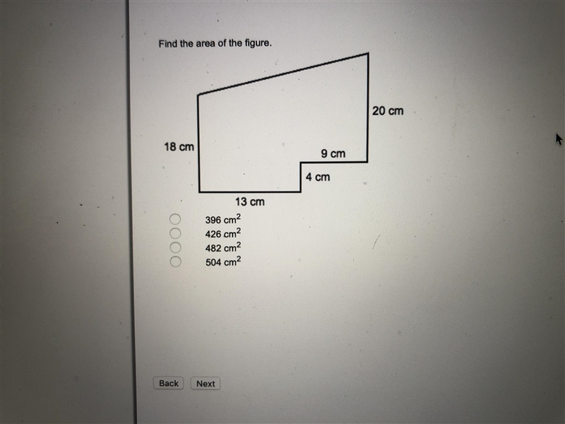 Find the area of the figure.-example-1