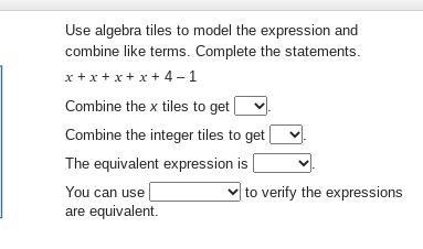 I WILL GIVE BRAIN THING Use algebra tiles to model the expression and combine like-example-1