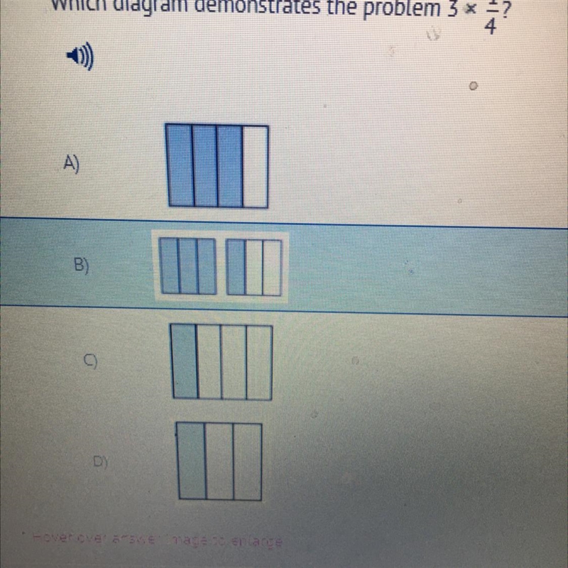 Which diagram demonstrates the problem 3x 1/4-example-1