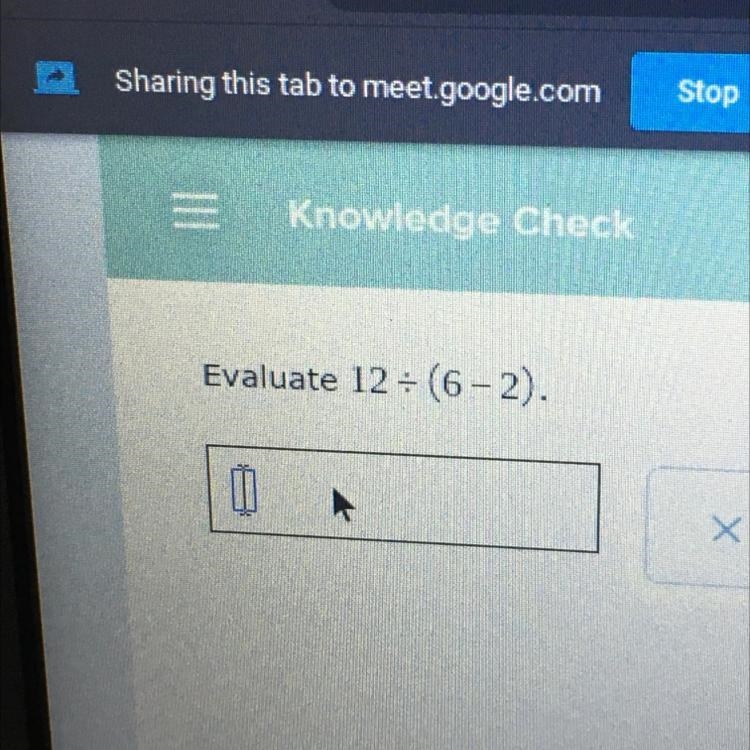 Evaluate 12: (6-2). Need help-example-1