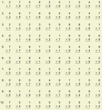 Answer the following questions. Division: 1. 61,982 ÷ 23 2. 803 ÷ 37 3. 816 ÷ 28 4. 219 ÷ 47 5. 2,624 ÷ 82 6. 50,000 ÷ 72 7. 1,333 ÷ 43 8. 6,528 ÷ 16 Multiplication-example-1