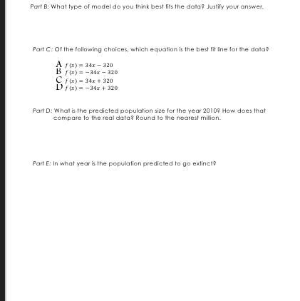 Part two of Two Variable Statistics Scatter Plots and Function Models-example-1