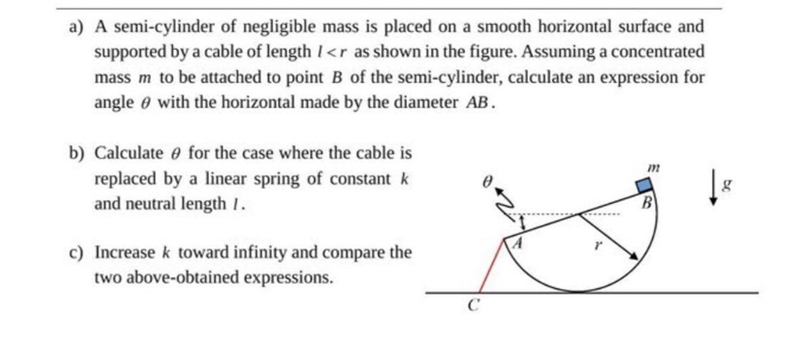 A) A semi-cylinder of negligible mass is placed on a smooth horizontal surface and-example-1