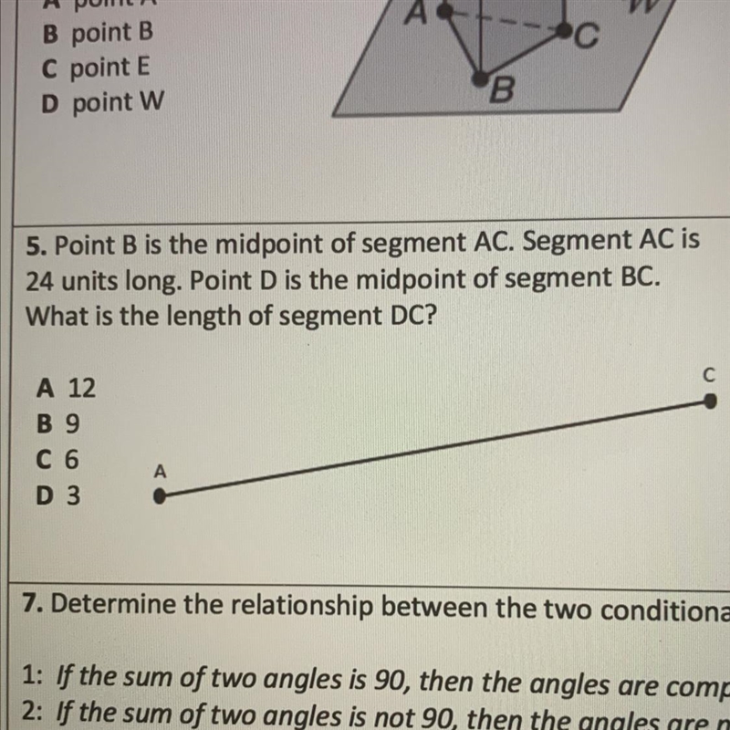 #5. What is the length of segment DC ?-example-1