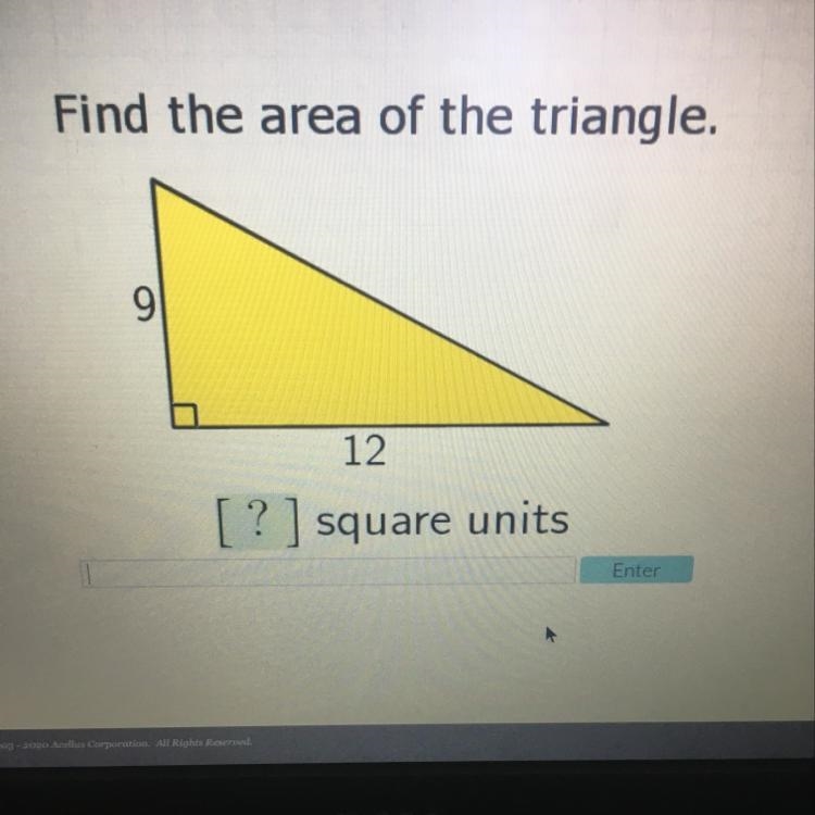 Find the area of the triangle-example-1