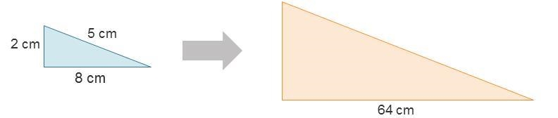 Consider the enlargement of the triangle and use the measurements to calculate the-example-1