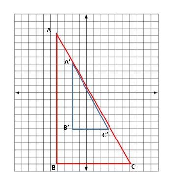 ΔABC undergoes a dilation by a scale factor. Using the coordinates of ΔABC and ΔA-example-1