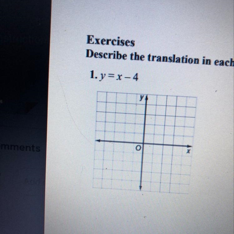 Y= x - 4 i need help with this please-example-1