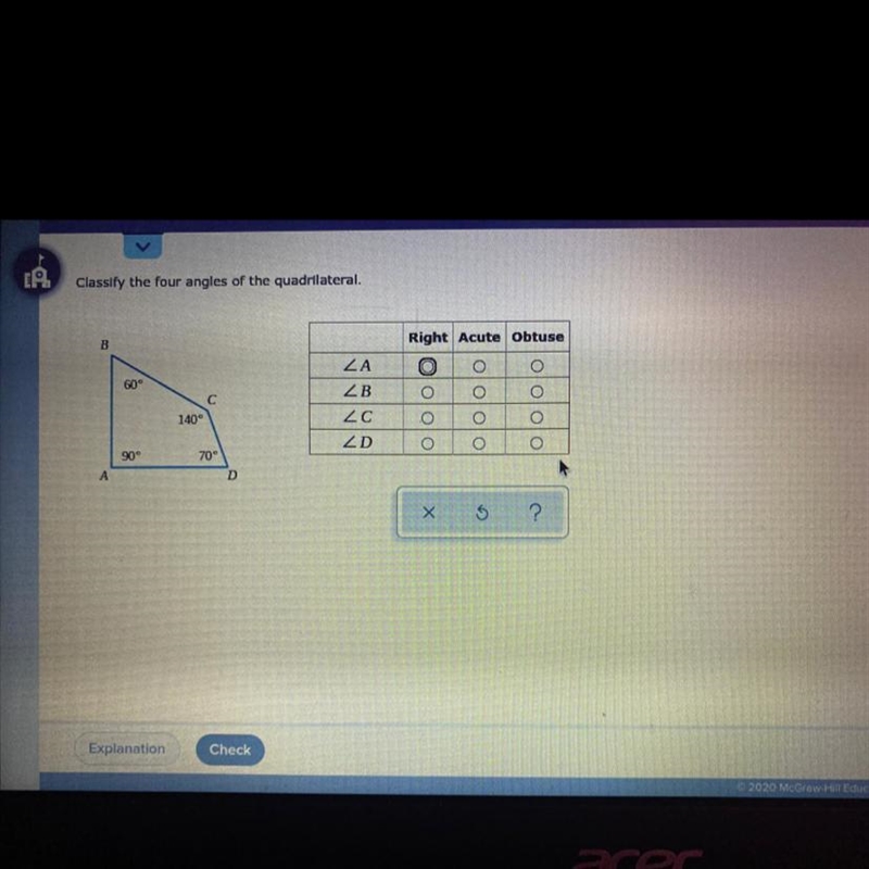 Classify the four angles of the quadrilateral.-example-1