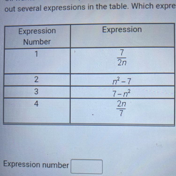 15 POINTS!!! HELP ASAP! Liz wants to write the phrase “the difference of seven and-example-1