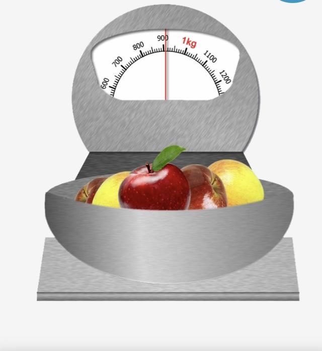 How many grams of apples does it show?-example-1