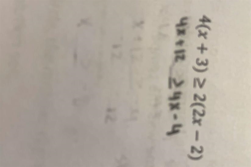 4x+12 is greater than or equal to 4x-4-example-1