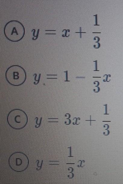 Which equation represents a proportional relationship? ​-example-1