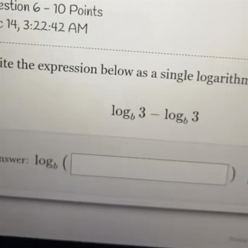 Write it as a single logarithm-example-1