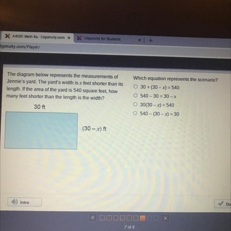 Which equation represents the scenario?-example-1