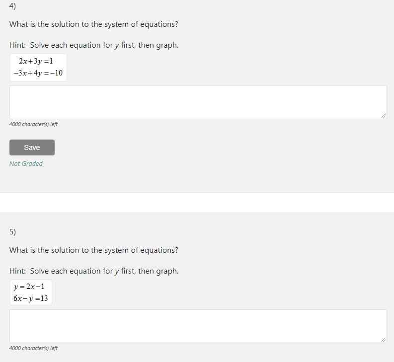 4. What is the solution to the system of equations? 5. What is the solution to the-example-1