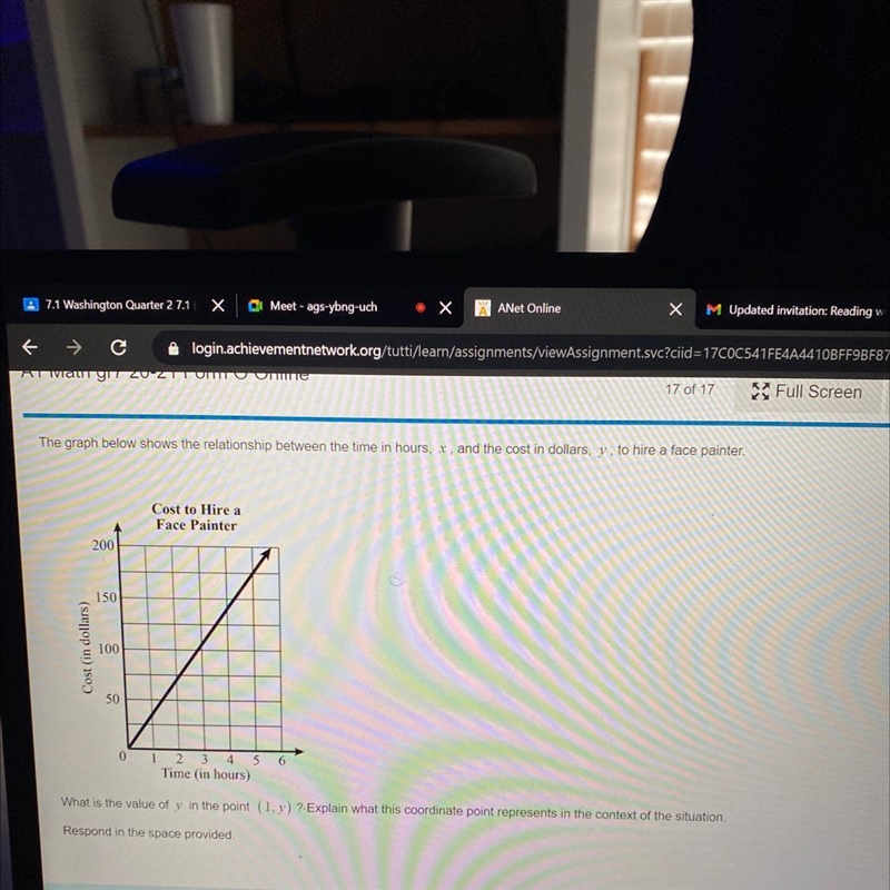 What is the value of y?Exaplain what the coordinates repersent-example-1