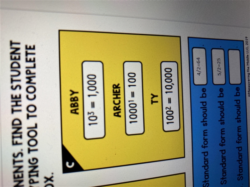 Is 1000/1=100 standard form? If not what is it’s standard form-example-1