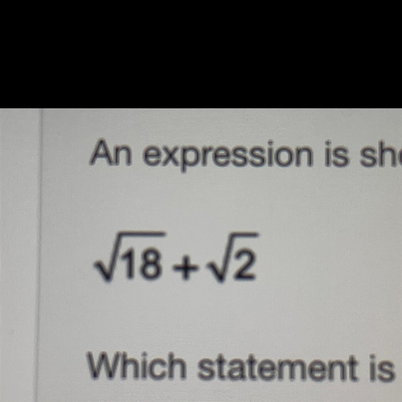 An expression is shown below Which statement is true about the expression: A) it is-example-1