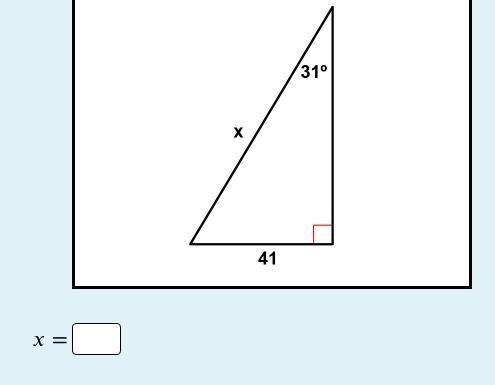 Find the missing side and round the answer to the nearest tenth.-example-1