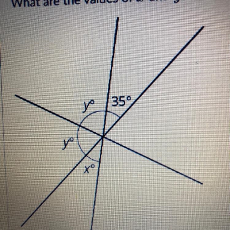 What are the values of x and y?-example-1