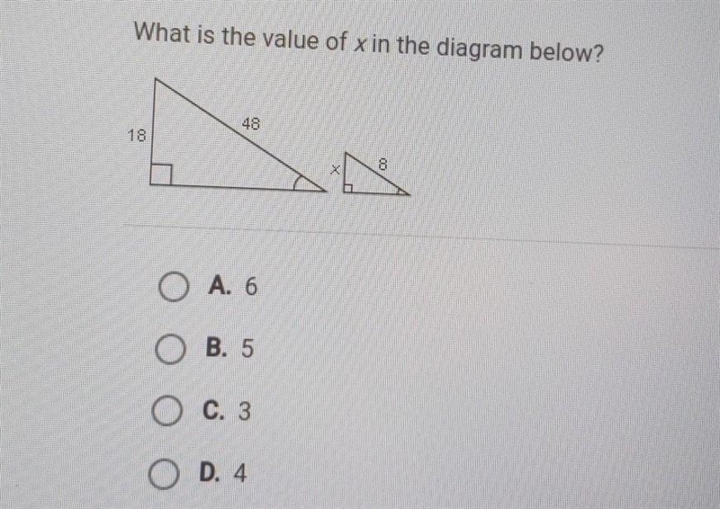 What is the value of x in the diagram below​-example-1