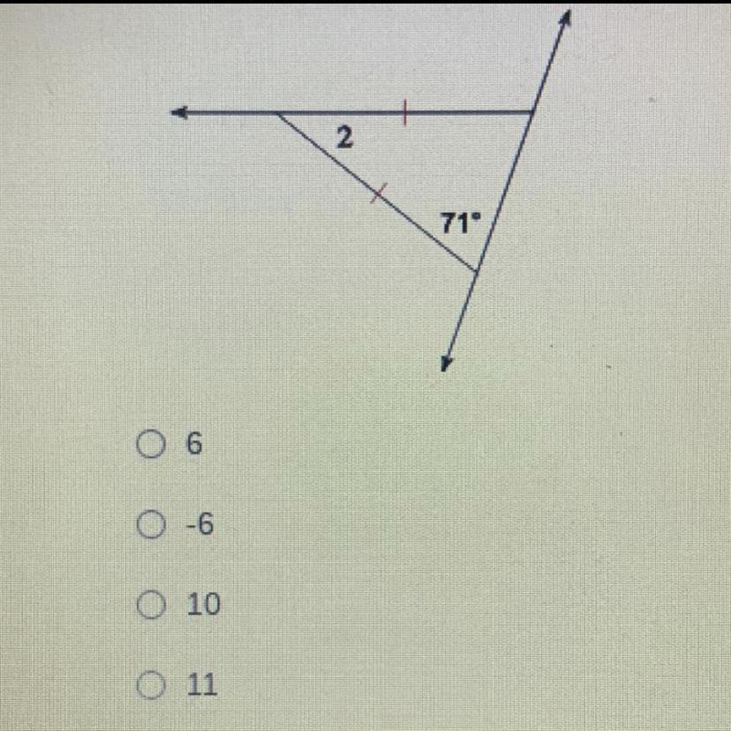 Solve for x, if m<2 = 2+6x-example-1