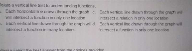 Relate a vertical line test to understand function ​-example-1