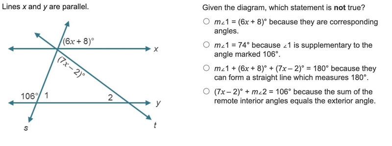 I will give brainlisest!!! Lines x and y are parallel. Parallel lines x and y are-example-1