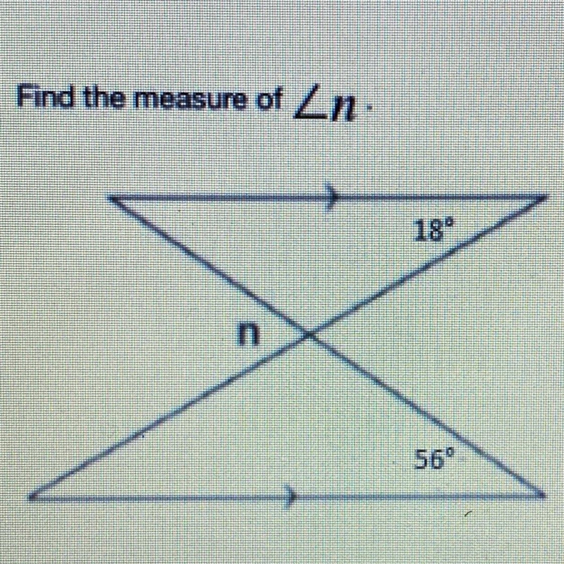 Find the measure of angle n-example-1