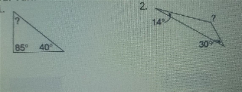 Find the measure of each unknown angle​-example-1