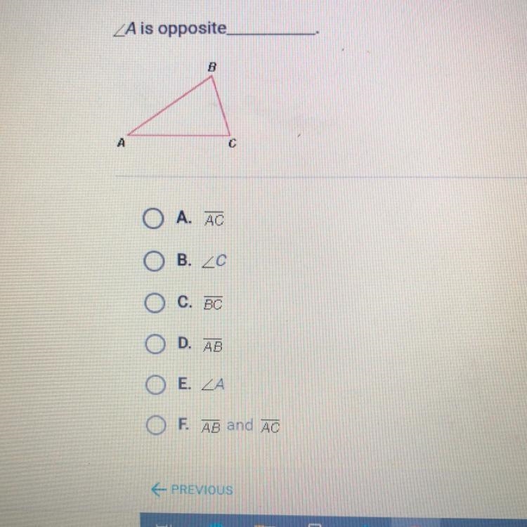 A) AC B) C C) BC D) AB E) A F) AB and AC-example-1