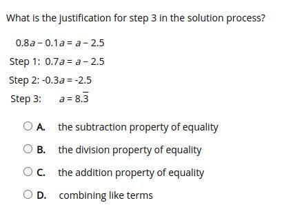 Select the correct answer. What is the justification for step 3 in the solution process-example-1