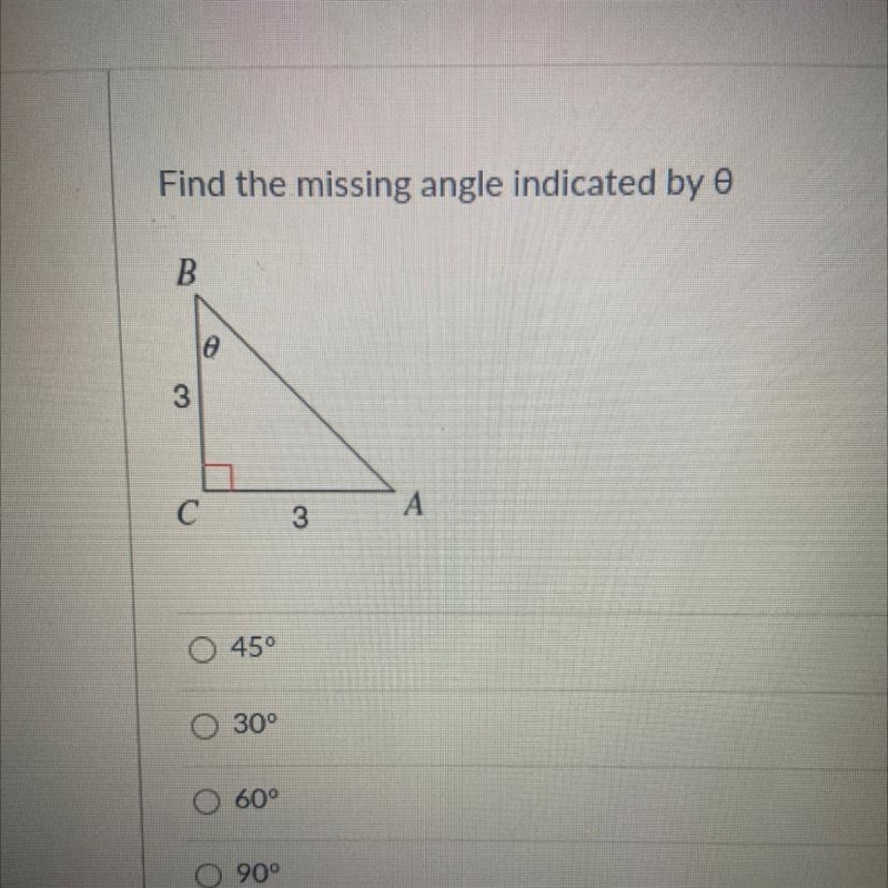 Find the missing angle indicated by 0-example-1