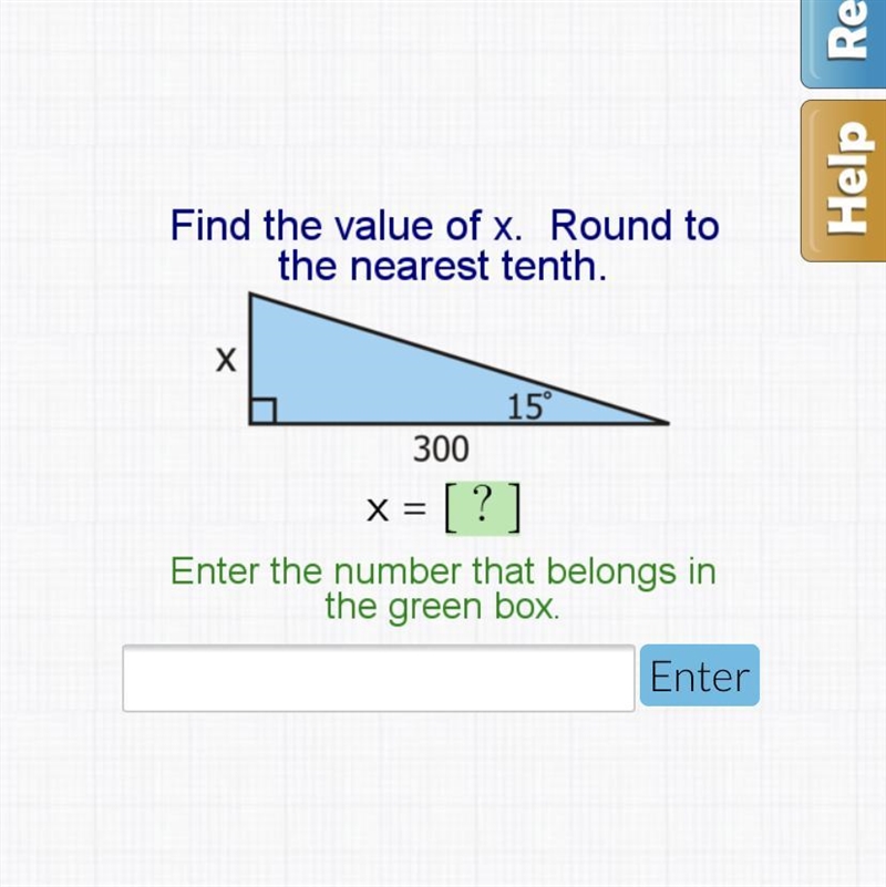 NEED HELP ASAP!! Angles of Elevation and Despression! Need to find x!-example-1