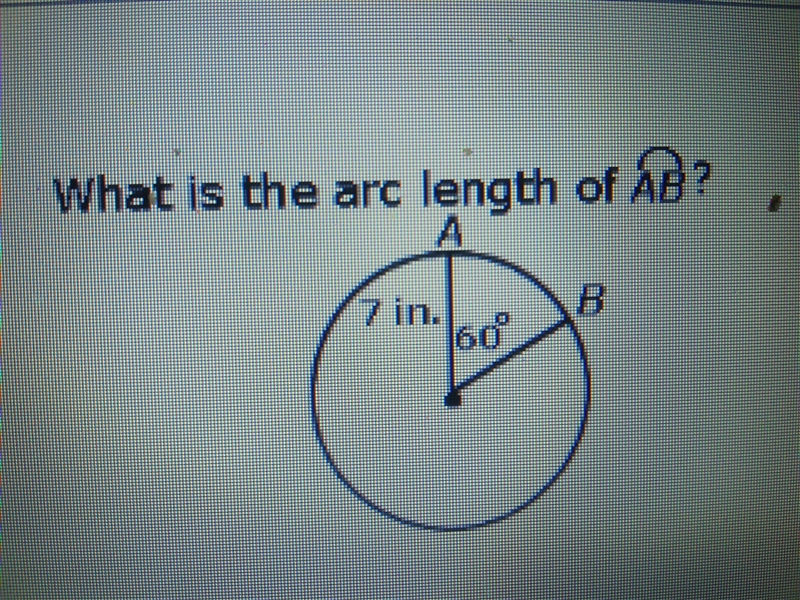 What is the arc length of AB?-example-1