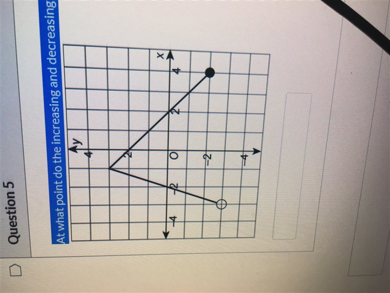 At what point to the increasing decreasing part of the graph in part a intersect?-example-1