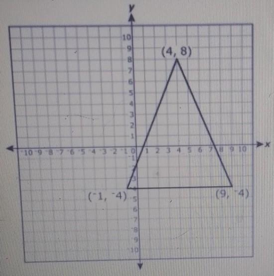 What is the perimeter, in units, of the triangle shown on the coordinate grid? (44units-example-1