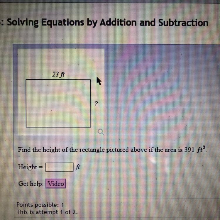 Final height of the rectangle picture of pharmacy area is 391 ft2.-example-1