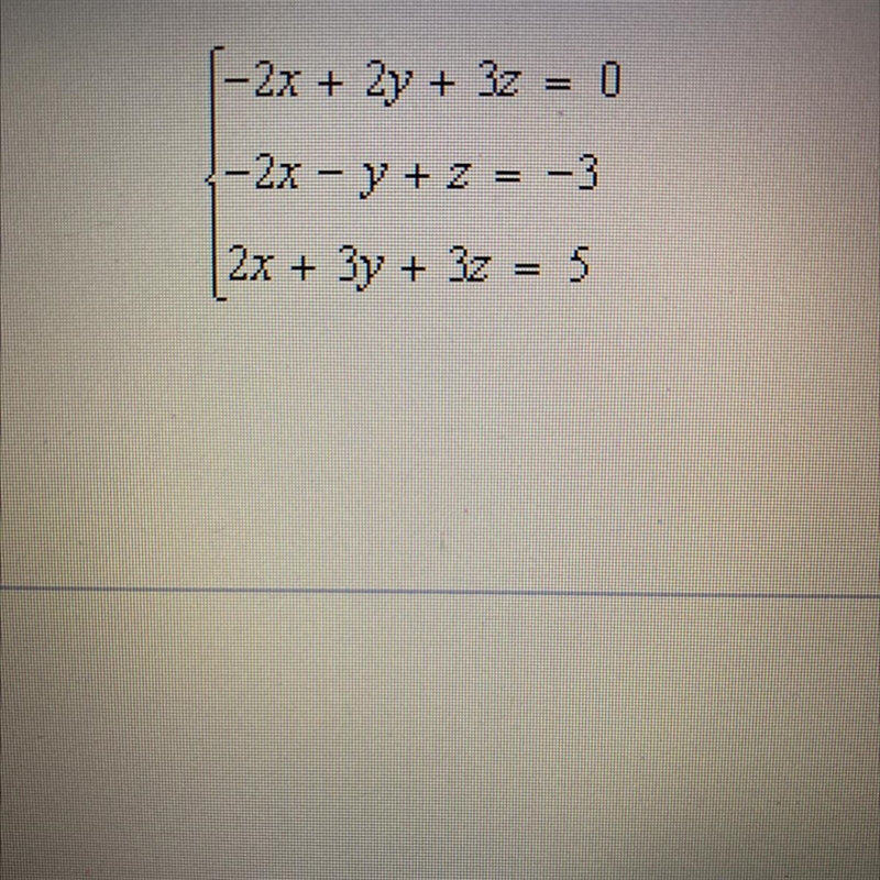 Solve the system by elimination. need work to be shown-example-1