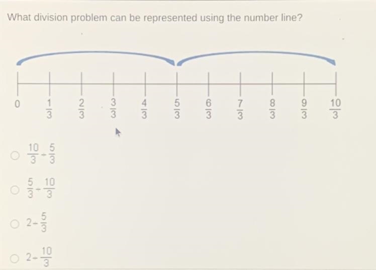 What division problem can be represented using the number line?-example-1