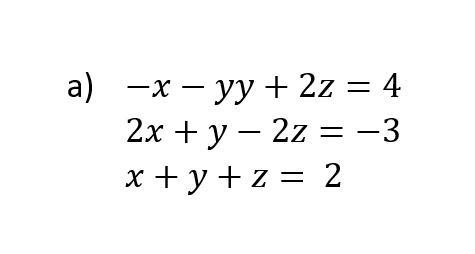 Get the value of the variables through the sarrus method-example-1