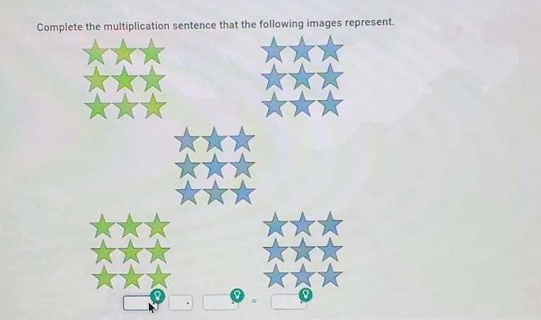 Complete the multiplication sentence that the following images represent. * 10​-example-1