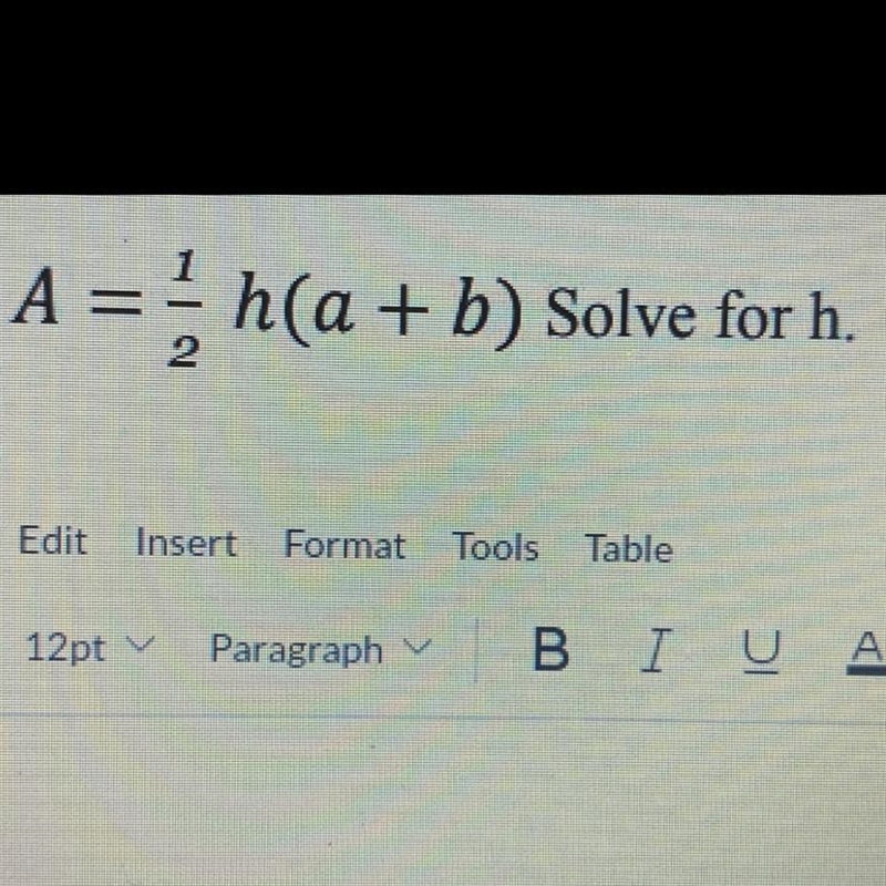 Solve for h. please help<3-example-1