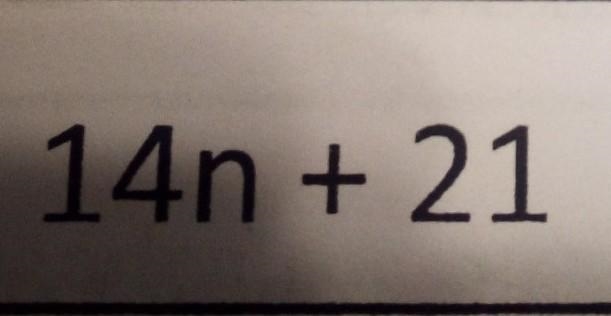 what is the equivalent expression of 14n+21? I really need help with this it is due-example-1