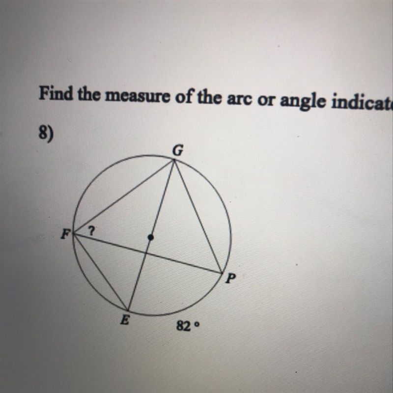 PLEASE HELP GEOMETRY MESURE OF ARC-example-1