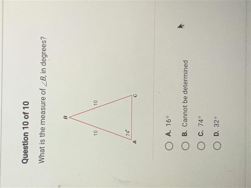 What is the measure of B, in degrees?-example-1