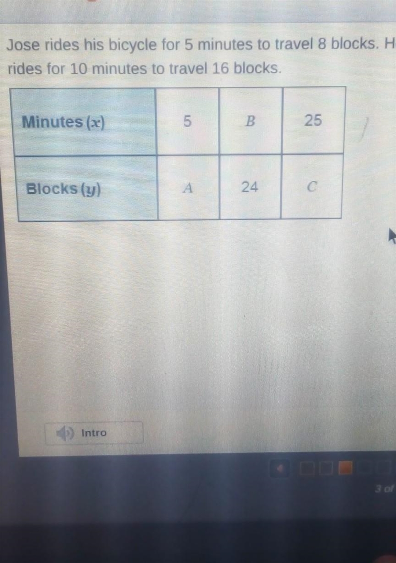 minutes to travel a blocked ear eyes it for 10 minutes to travel 16 blocks which value-example-1